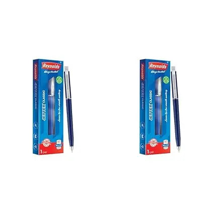 Reynolds JETTER BP CLASSIC : 1 CT BOX - BLUE | Ball Point Pen for Gift | Professional Ball Pens with Superior Writing Experience | Ball Pens for Swift Writing | 0.7mm Tip Size - Image #4