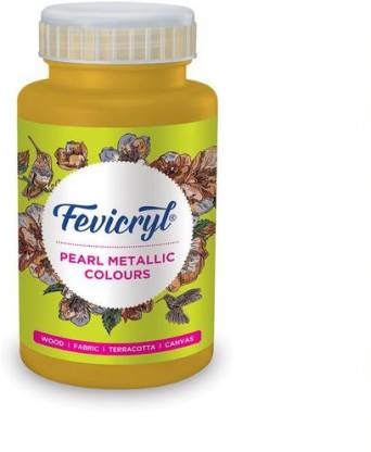 Fevicryl Acrylic Colour, Black Acrylic Paint, 500 ml, Art and Craft Paint, DIY Paint, Rich Pigment, Non-Craking Paint for Canvas, Wood, Leather, Earthenware, Metal.(Available Multiple Colour Shades).