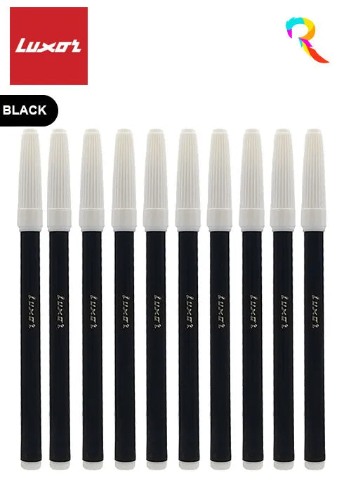 Luxor Sketch Pens – Black (Pack of 10 Pieces)