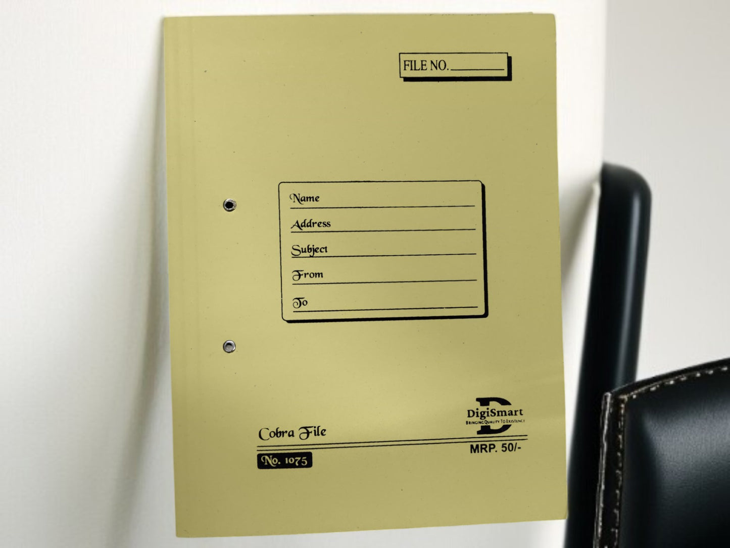 DIGISMART COBRA FILE NO 1075 (31 KGS BOARD) Featuring a sturdy and durable 31 KGS board construction, this file offers efficient storage and organization.
