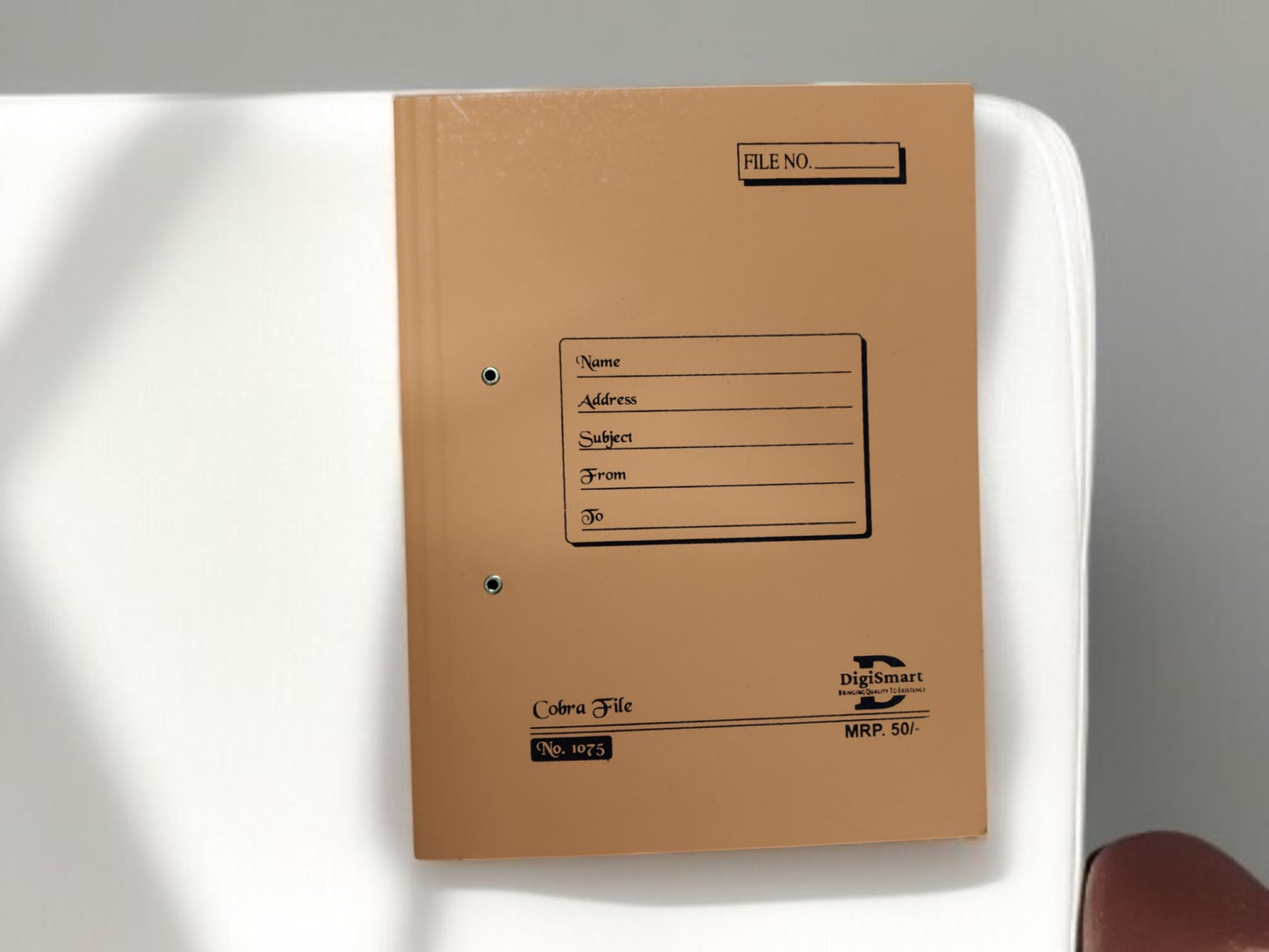 DIGISMART COBRA FILE NO 1075 (31 KGS BOARD) Featuring a sturdy and durable 31 KGS board construction, this file offers efficient storage and organization.