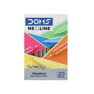 Doms Neoline Pen Blue 20 Pcs Box - Image #3