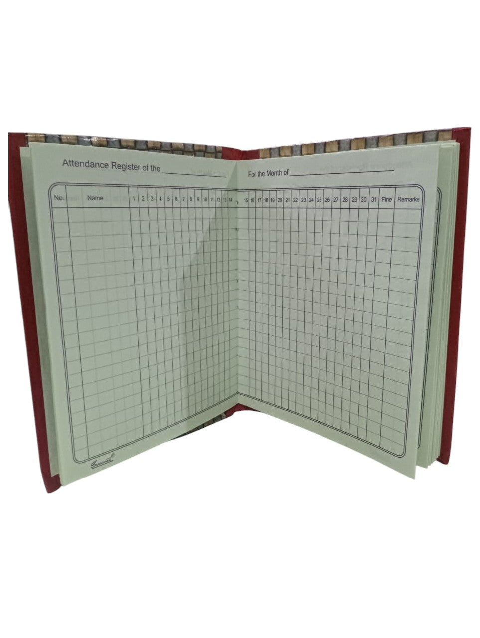 SARASWATI Attendance Book Short Size 80 GSM Ledger Paper