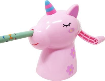Cute Cartoon Shaped Manual Color Pencils/Pencil Sharpener for Toddlers, Table Sharpener Machine School Stationary Gift for Kids