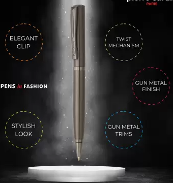 PIERRE CARDIN Golden Eye Gun Metal Ball Pen (Blue)