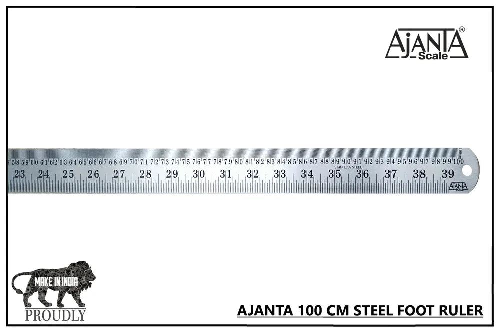 Silver Stainless Steel AJANTA FOOT RULER 120 CM, For Measurment,