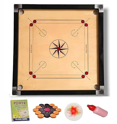 Carrom talk Carrom small 43.18 cm Carrom Board (Multicolor) - Image #1