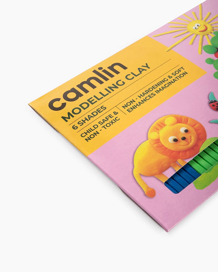 Camlin  Modelling  Clay  Assorted  pack  of  6  shade  in  100  g
