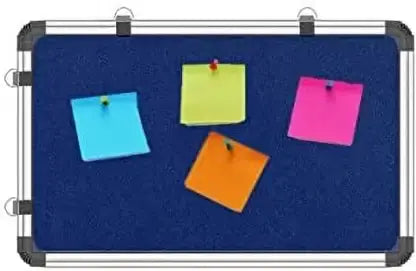 DIGISMART® 1 X 1.5 feet Premium Material Notice Pin-up Board/Pin-up Board/Soft Board/Bulletin Board/Pin-up Display Board for Office, Home & School uses, (Blue, Pack of 1) - Image #9