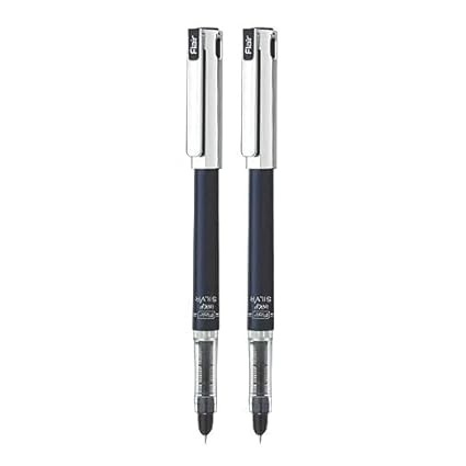 FLAIR Inky Series Silver Liquid Ink Fountain Pen Blister