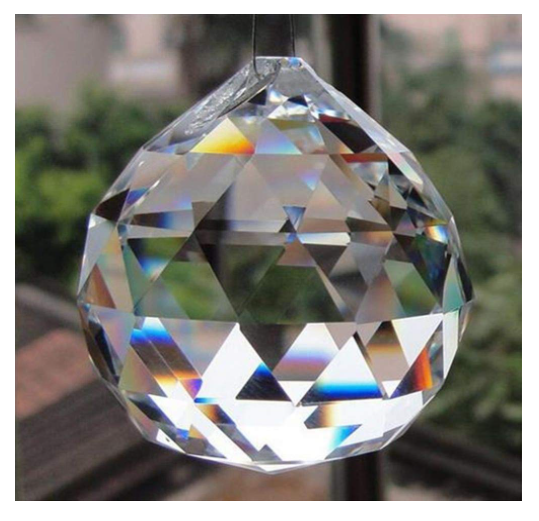 Digismart Red, white, Blue, Orange Crystal Glass Ball & Diamond Shaped Decoration Jewel Paperweight