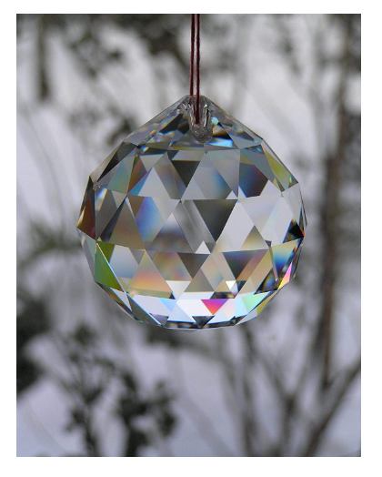 Digismart Red, white, Blue, Orange Crystal Glass Ball & Diamond Shaped Decoration Jewel Paperweight