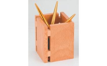 Kebica pen stand /pencil holder t-18 woodern big square 105" x 8" x 8" cm