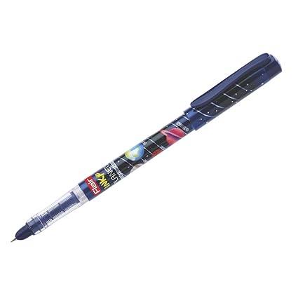 FLAIR Inky Series Planets Liquid Ink Fountain Pen Blister Pack | 2 Pieces X-Large Jumbo Cartridges With Each Pack | Cute & Stylish Pen For Kids Girls Students Teens Gifts | Blue Ink