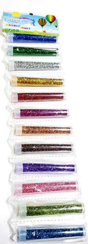 Art & Craft Sparkling Glitter Powder for DIY - Craft Glitter, Resin Art for Decoration- 14 Plain + 10 Neon Shade