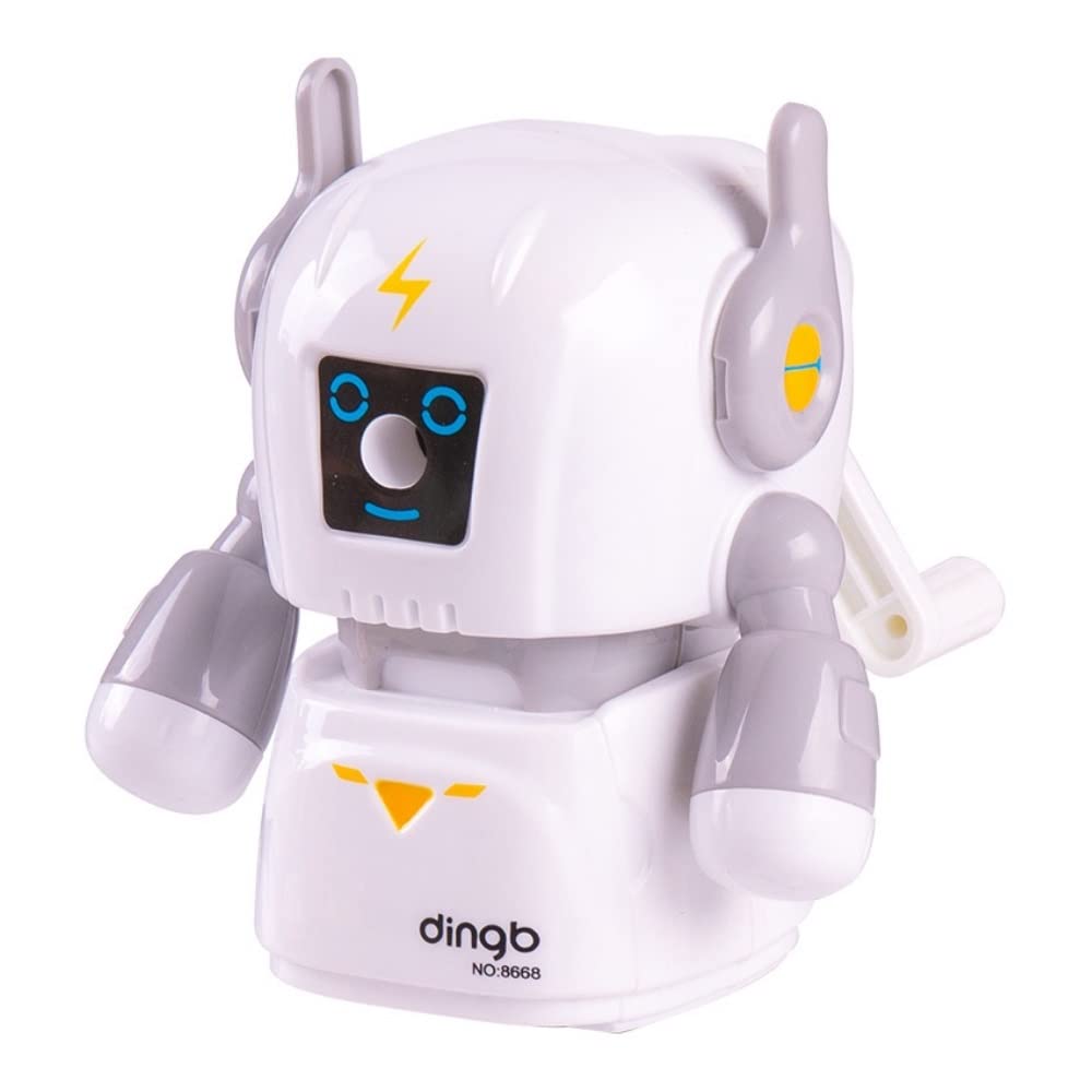 Robot Sharpener for Kids – Robot Pencil Sharpener, Table Sharpener Machine (Assorted Color)