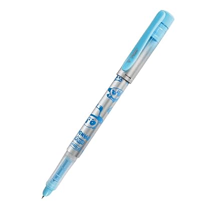 FLAIR Inky Series Panda Liquid Ink Fountain Pen Blister Pack | Free 4 Pieces X-Large Jumbo Cartridges | Cute & Stylish Pen For Kids Girls Students Teens Gifts | Blue Ink