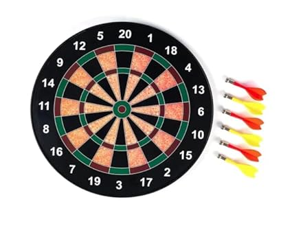 Kirat MagnoDart with Safe Precision Darts PremiumQuality for Home and Office 14by14 Dart Board Game