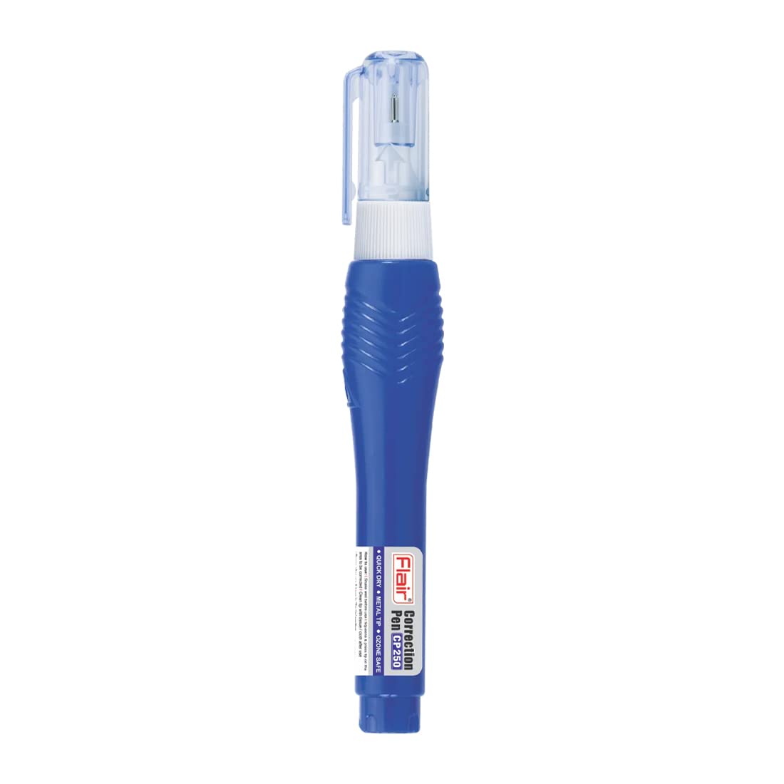Flair Creative Series CP250, 100 Correction Pen Pouch Pack | 0.8 mm Needle Metal Tip | Fast Drying & Ozone Safe | Designed to Enhance Grip | Pack of 5