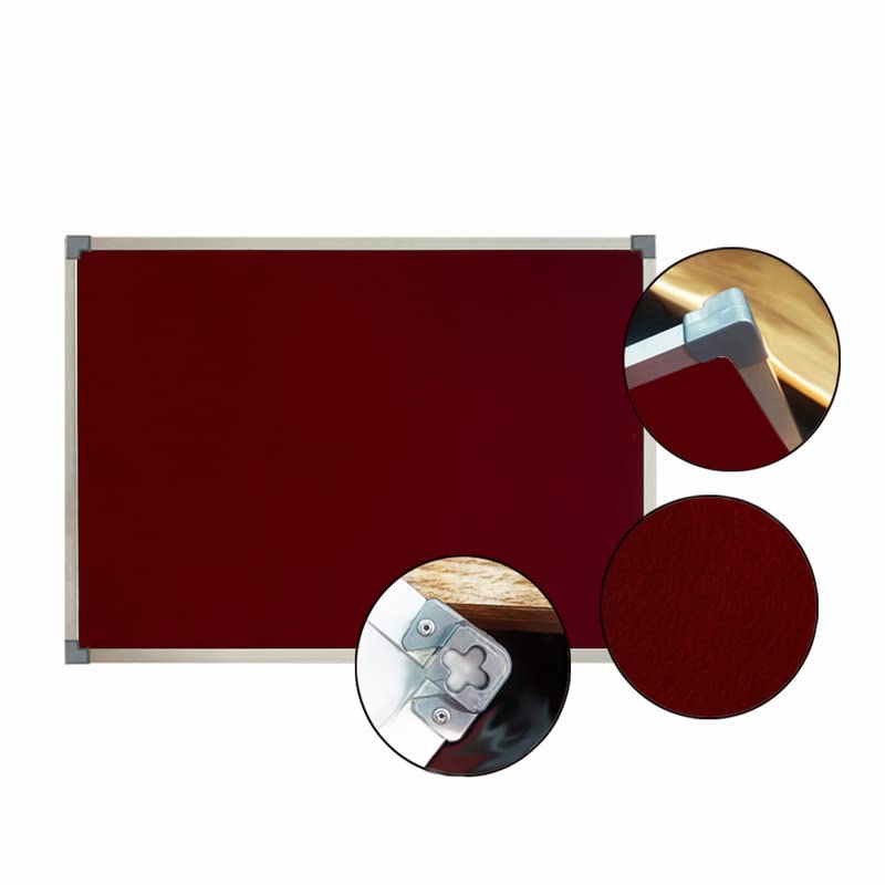 Digismart Noticeboard Classic Channel (Maroon) for Office, Home & School Aluminum (Pack of 1) (Non Magnetic)
