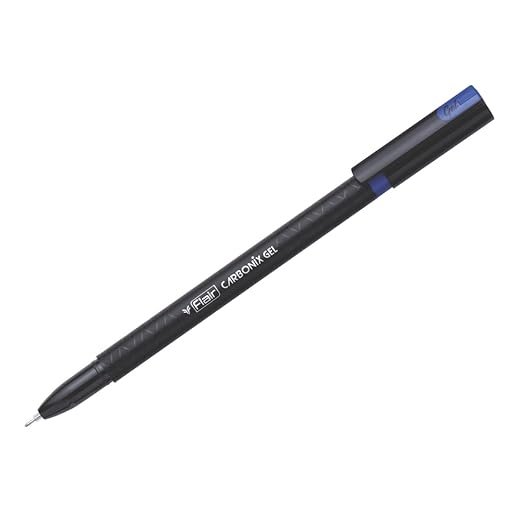 FLAIR Carbonix Ball Pen Blister Pack | 0.7 mm Tip Size | Low-Viscosity Ink With Double Writing Length | Smudge Free Writing, Attractive Body Graphics | Blue Ink, Set of 3