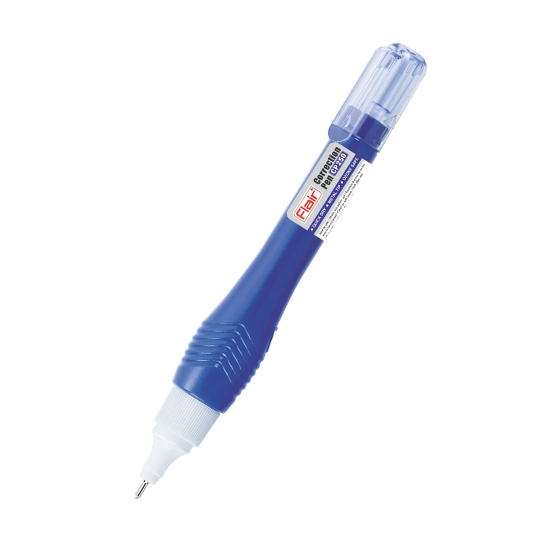 Flair Creative Series CP250, 100 Correction Pen Pouch Pack | 0.8 mm Needle Metal Tip | Fast Drying & Ozone Safe | Designed to Enhance Grip | Pack of 5