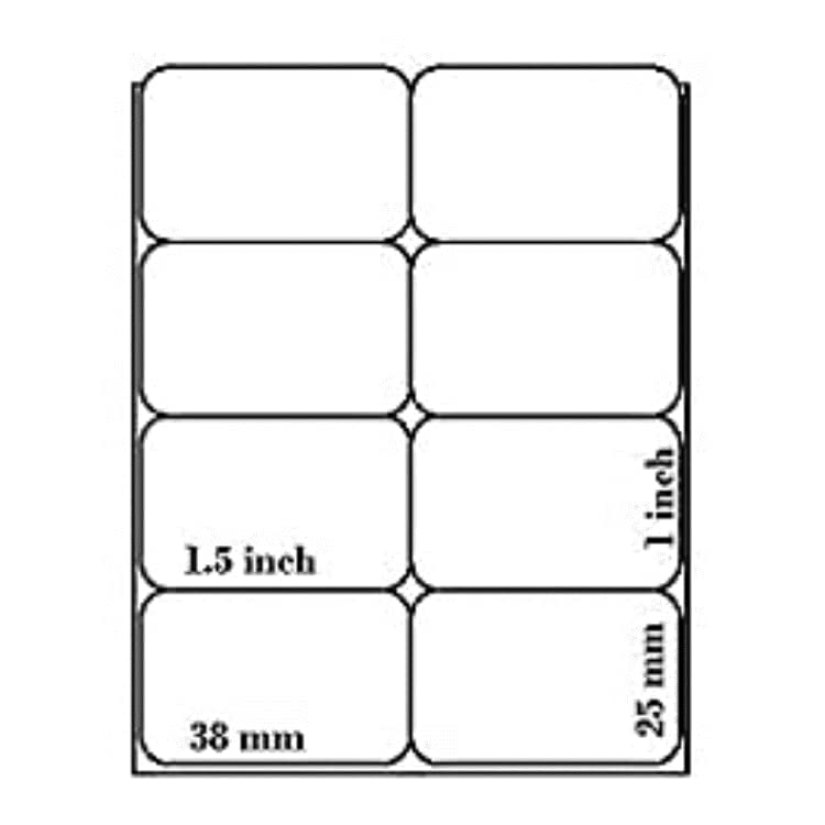 KIYA 38x25x2 Barcode Label Sticker - 38mm x 25mm - 1 Ups - 2000 Labels Per Roll - White Self Adhesive Sticker for Printing Barcoding (1 Roll Per Pack (2000 Labels))