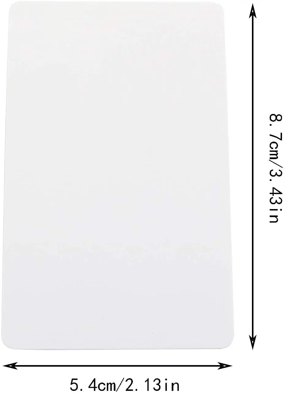 AMKAY I- Cards 0033 55x85mm | Hard Plastic ID Card Holder/Badge for Office| Compatible with Various Badge Holders, Clips, Lanyards, and Retractable Badge Reels. (Pack of 1, Clear) - Image #6