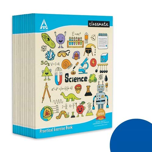 Classmate Practical Notebook - Single Line/blank, 100 Pages, Hard Cover, 265mm x 215mm