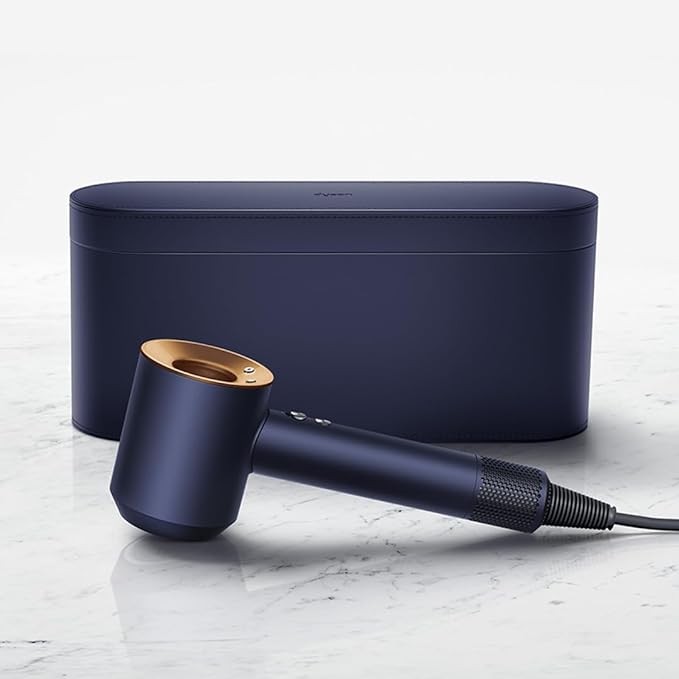 Dyson Supersonic™ Hair Dryer|Fast Drying|No Heat Damage|5 attachments|7 styling, 3 Speed & 3 Heat Settings|Travel Friendly|Unisex Usage|Intelligent Heat Control|2 Year Warranty (Prussian Blue)
