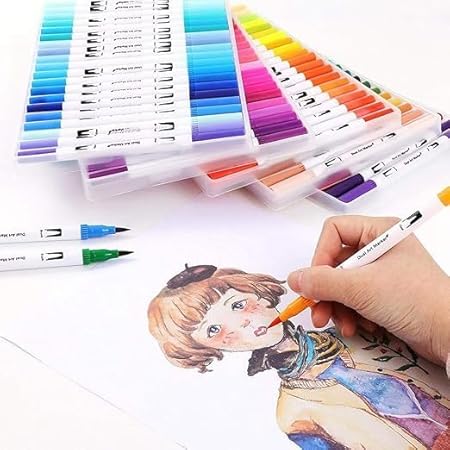 Scoffco Double Tip Brush Pen 60 Color