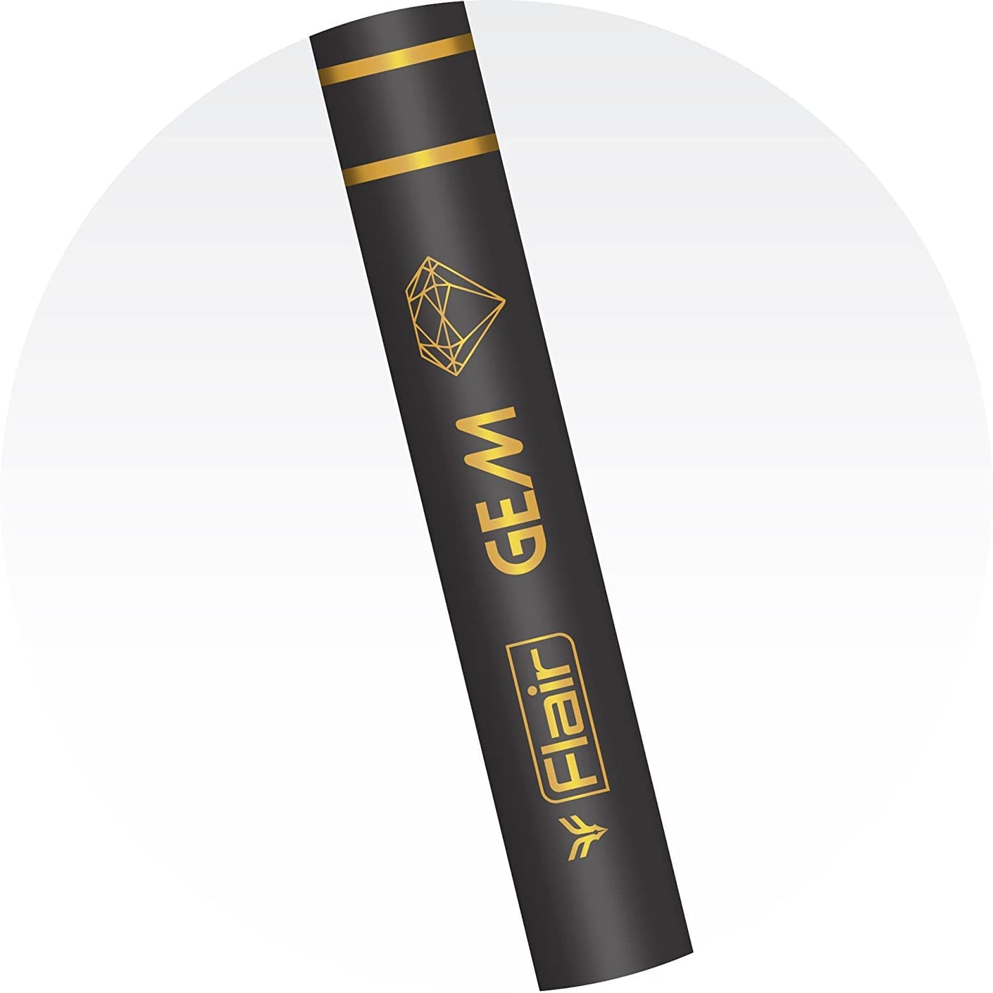 FLAIR Creative Series Gem 2B Graphite Pencil | Extra Dark Pencil | Black Matte Finish | Lightweight With Comfortable Grip | Black, 10 Pencils