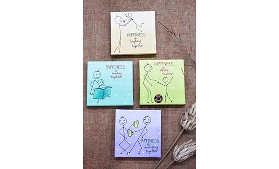 PIDILITE All in One Canvas Kit (1 Canvas, 1 Brush, 1 Lilac Colour Kit, Stencils