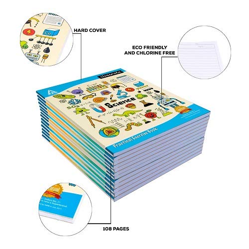 Classmate Practical Notebook - Single Line/blank, 100 Pages, Hard Cover, 265mm x 215mm