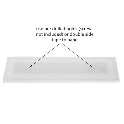 Kebica Plastic Door Opaque Acrylic Name Plate Easily Fit Your Surname & Family Modern Name Plate (White)