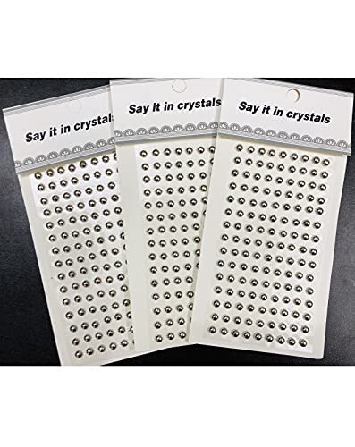 Art & Craft Coloured Acrylic Pearls Stickers 3D Half Round Self Adhesive for DIY Art and Craft Material, Scrapbooking, Card Making, Decoration Material etc (Multi colourr)