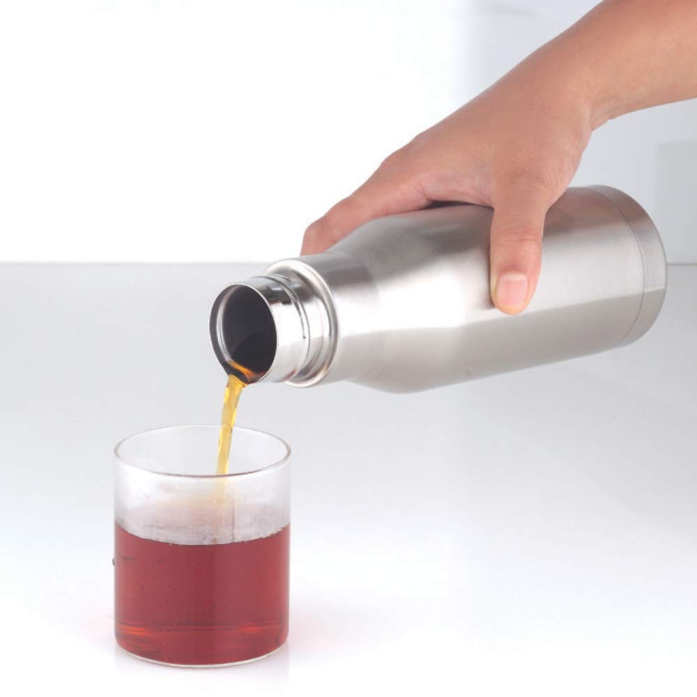 Amkay FLASK SILVER | Vacuum Insulated Flask Water Bottle, PX D 1000 ML