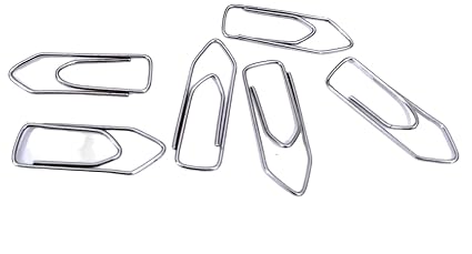 Digismart Paper Clips, Gem Clips, 30mm Steel U Clips, for Holding Loose Papers