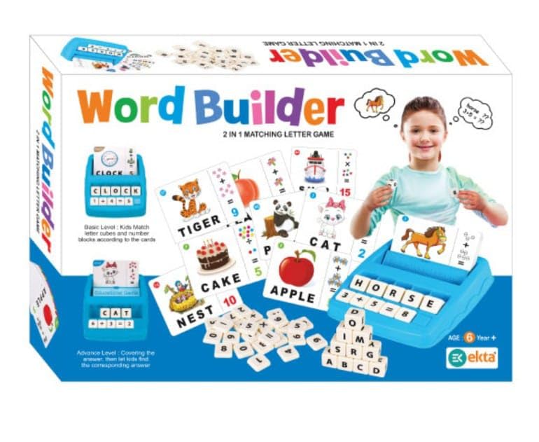 EKTA Word Builder 2 in 1 Matching Letter Game for Kids