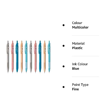FLAIR SRX Writometer Executive | Retractable Ball Pen Box Pack | Triangular Body Design For Better Grip | Light Weight Refillable | Smooth Writing Experience | Vibrant Solid Body Colours | Blue Ink, Pack of 50 Pcs