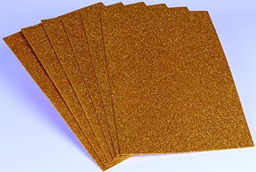 Art & Craft Size Glitter Foam Sheet (Pack of 10) (Multicolor)