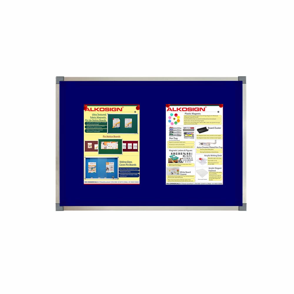 Digismart Noticeboard Classic Channel (Blue) for Office, Home & School Aluminum (Pack of 1) (Non Magnetic)