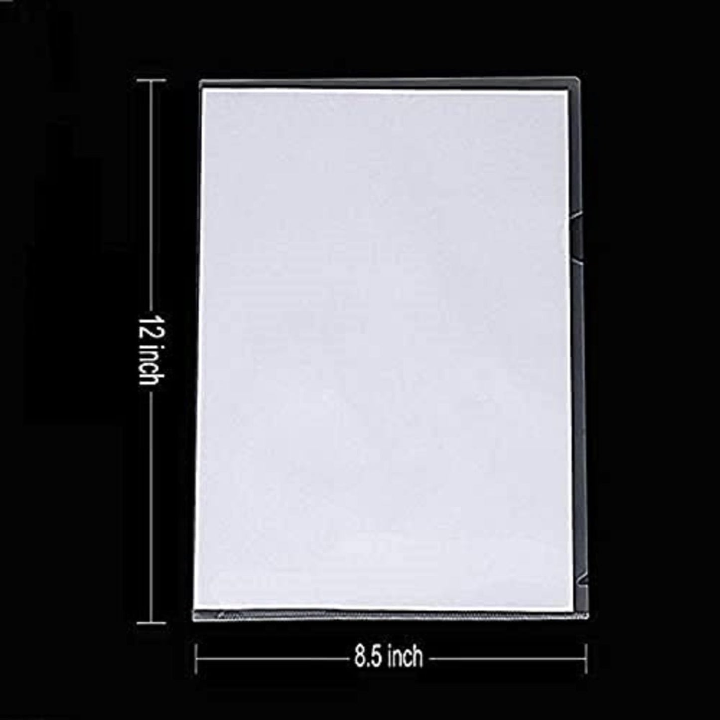 DIGISMART L Type Folder for A4 Size Documents Clear Transparent Sleeves for Document Protection Paper Holders Organizer