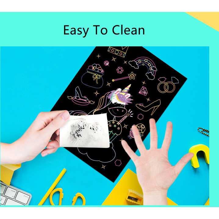 ART & CRAFT ® DIY Mermaid & Dinosaur Magic Scratch Art Combo Pack for Kids-18 Sheets Double Sided Cute Design Rainbow Scratch Paper Cards & Scratch Sticks Set- Boys -Girls/Birthday- Party Favor