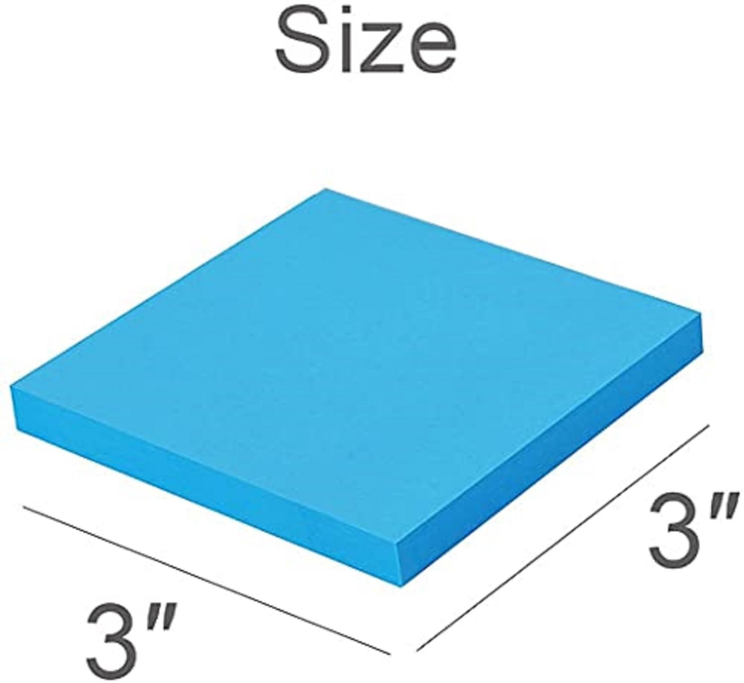 AMKAY Sticky Note Multi Color 3X3 Sticky Notes 5 Colors Fluorescent Paper Self Adhesive and Removable Sticky Notes, Page Marker Bookmarks Sticks Securely