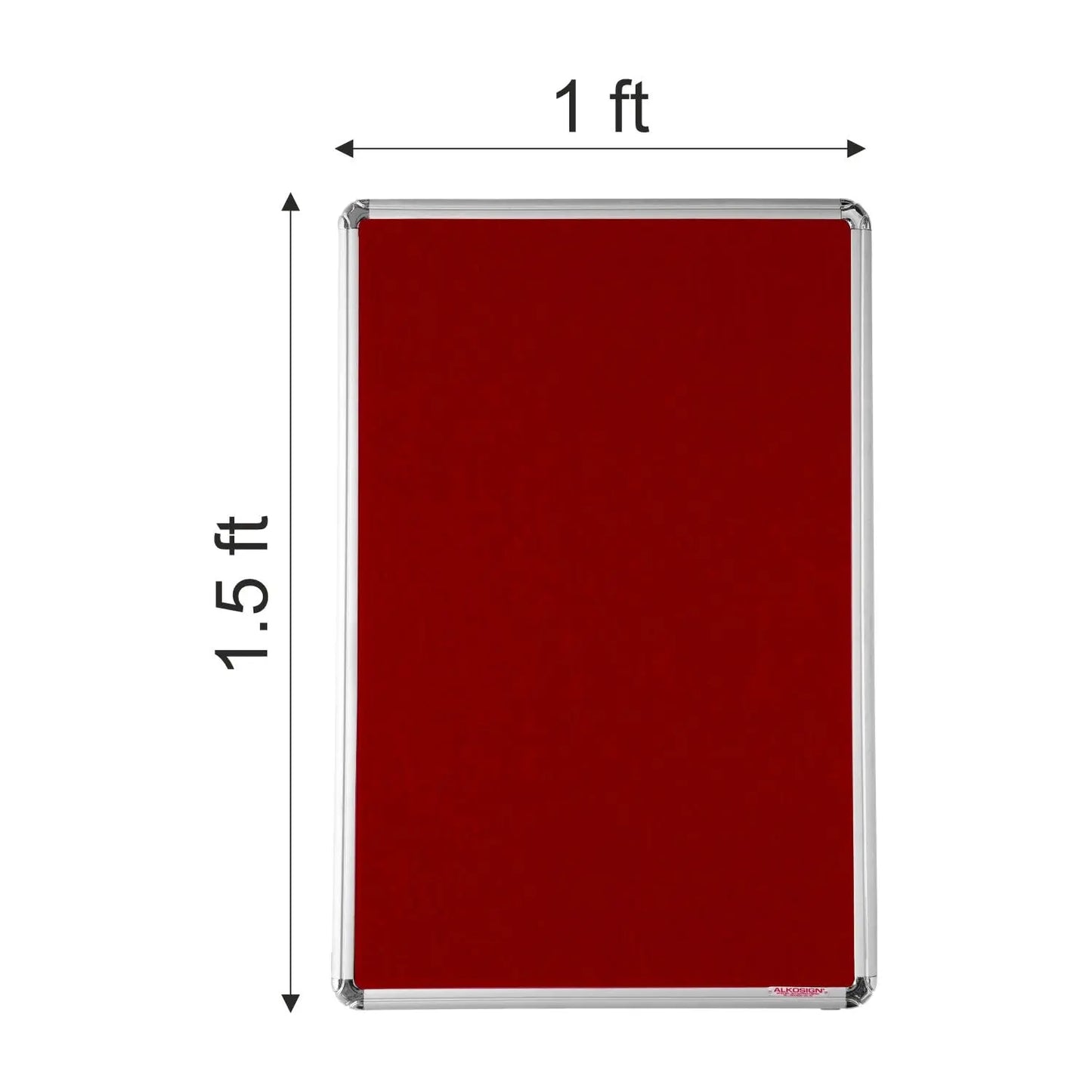 Digismart Noticeboard Nova Channel (Maroon) for Office, Home & School Aluminum Frame (Pack of 1) (Non Magnetic) - Image #5