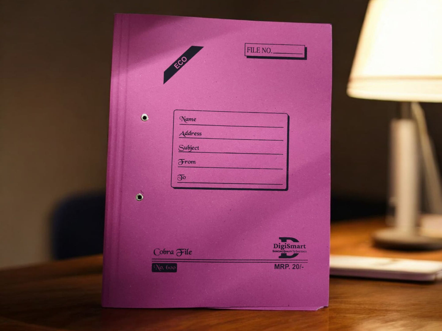DIGISMART Eco COBRA FILE NO 600 File a durable 17 KGS board construction, providing stability and longevity for your important files