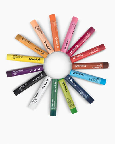 Camel Student Oil Pastels: Assorted Carton Pack of 15 Shades
