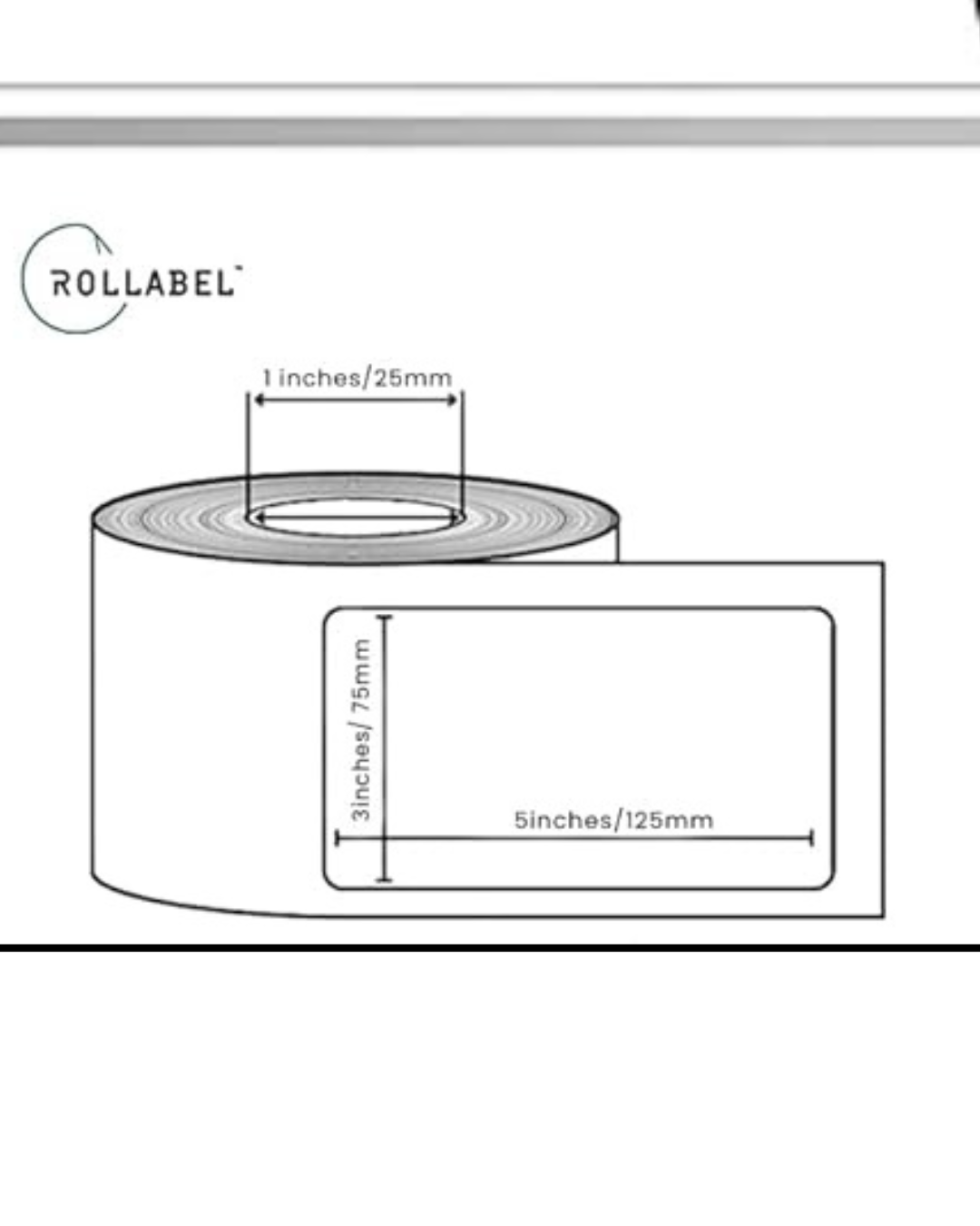 Kiya 75x125 direct thermal 400 label is a popular size for shipping and product labeling in e-commerce. These labels are commonly used for shipping labels