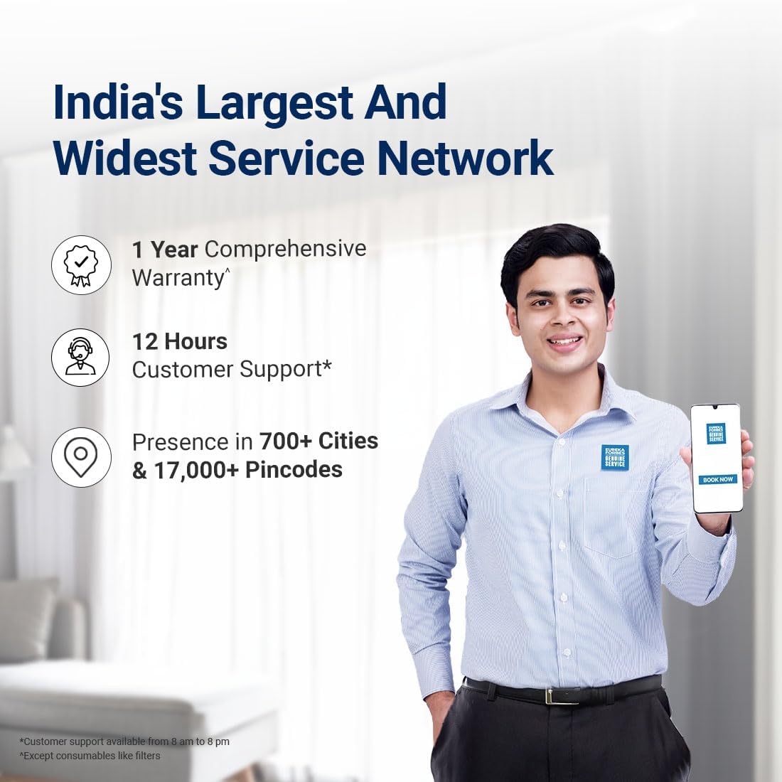 Eureka Forbes Smart Air Purifier 500 for Home |Covers Upto 670 Sq. Ft. | WiFi Enabled | Removes 99.97% Impurities & PM | True HEPA H13 | 4-Stage, 10-Min Purification | App Control | Sleep Mode